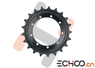 Mini rodas dentadas pretas de aço inoxidável da máquina escavadora para Hitachi EX30 de grande resistência