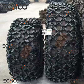 10-24 corrente da proteção do carregador da corrente da proteção do pneu de borracha/pneumático do carregador da roda mini